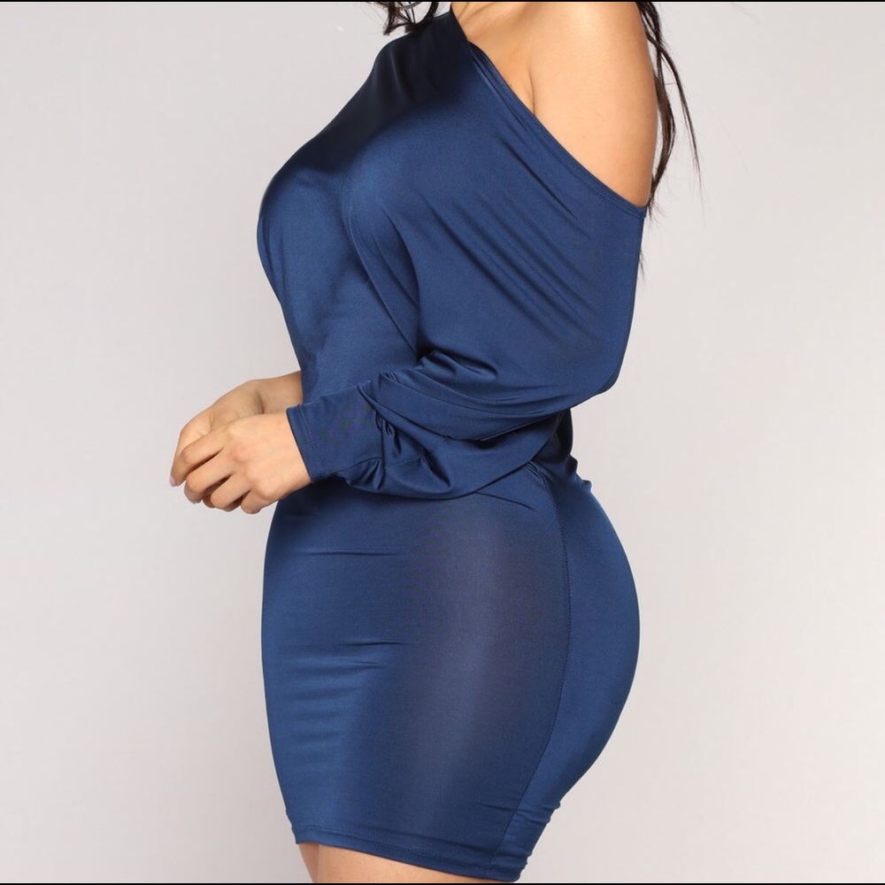 NWOT Fashion Nova Blue Dress